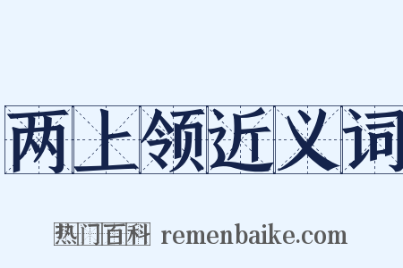 两上领近义词是什么意思的图片